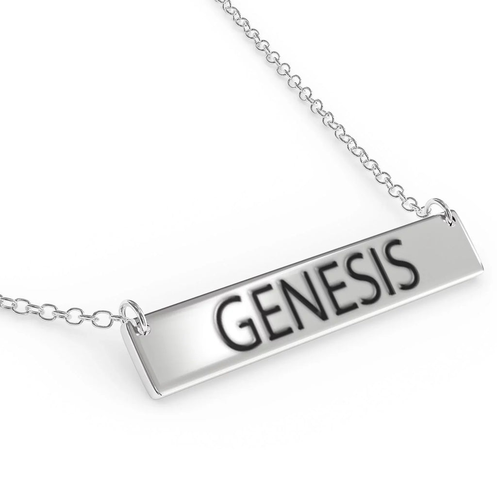 Genesis Women's Bar Pendant Necklace Sizeterling Sizeliver