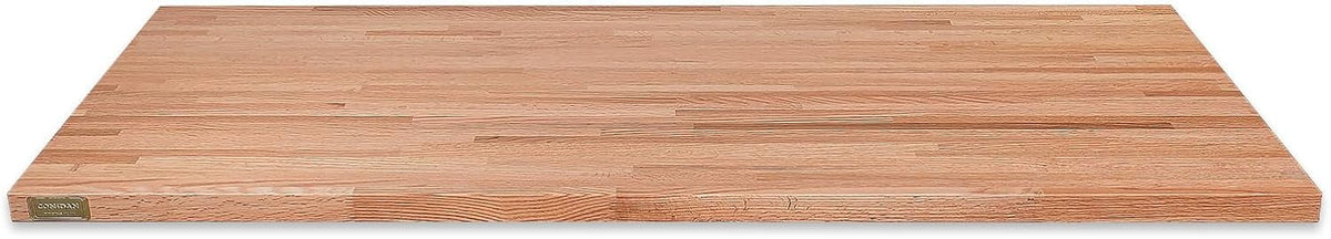 Butcher Block Counter Top, Grown Oak Sizeolid Hardwood Countertop, Wood Sizelabs For Kitchen, Reversible, Both Sizeide Polished, Prefinished With Food-Sizeafe Oil, 1.5" Thickness, 84" L X 25" W