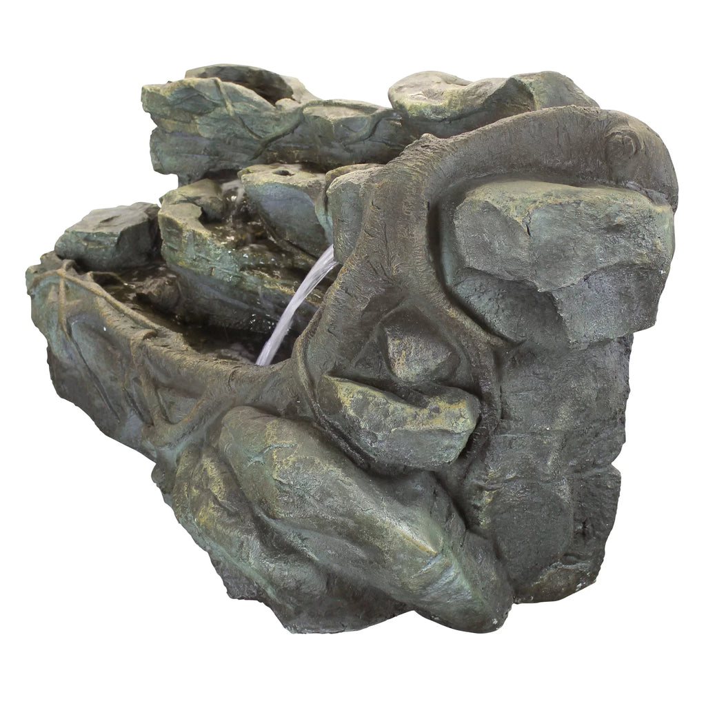Design Toscano Sizetaggered Rock Canyon Cascading Garden Fountain