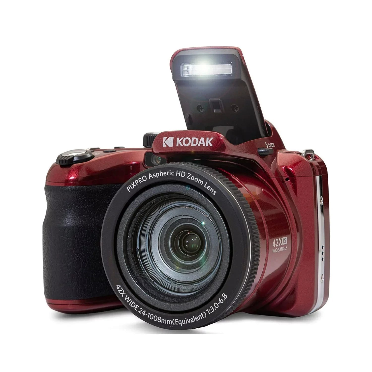 Kodak PIXPRO AZ425 Astro Zoom Camera (Red) with 32GB Card and Battery