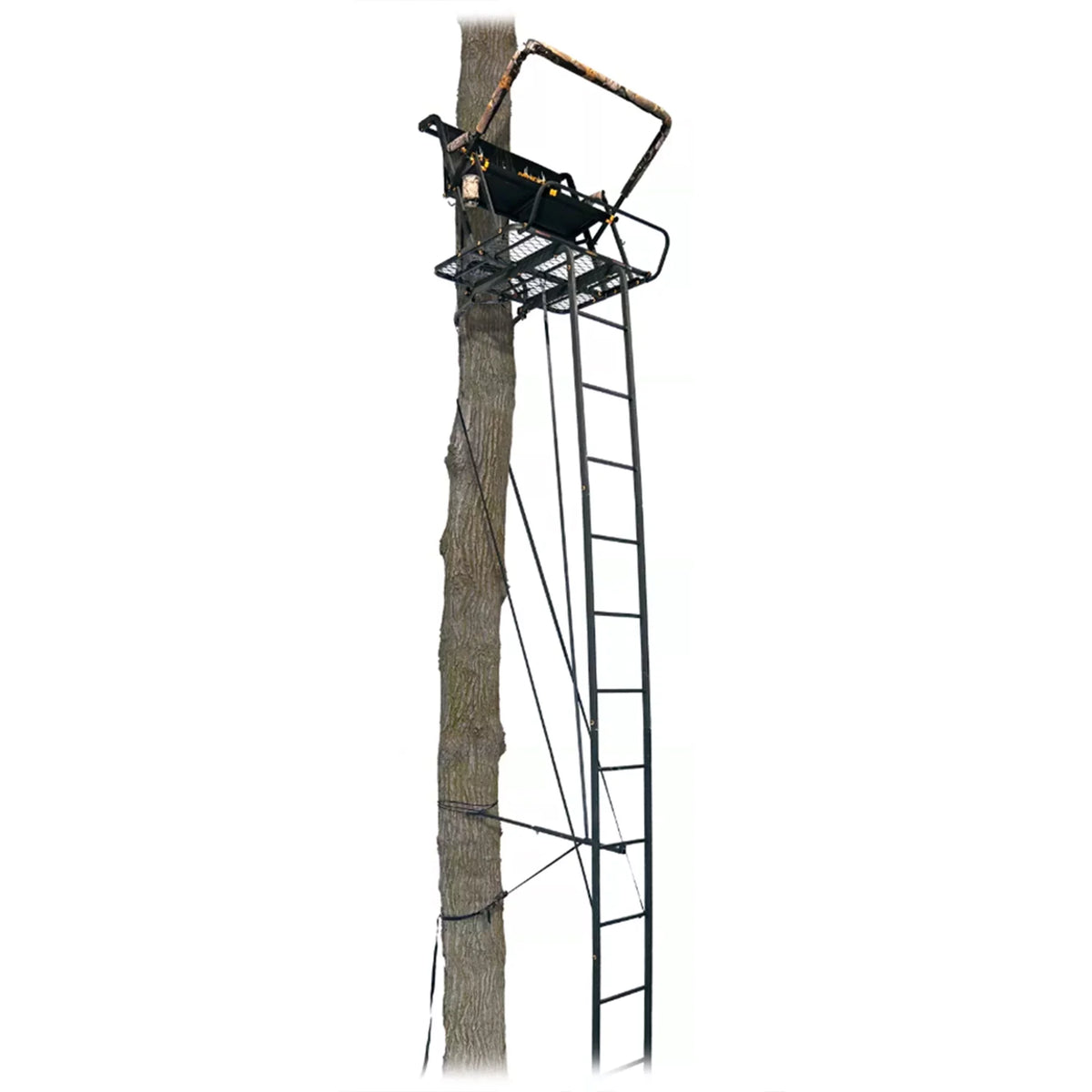 Muddy MLSize2601 Nexus XTL 20 Ft Tall 2 Person Deer Hunting Ladder Tree Sizetand