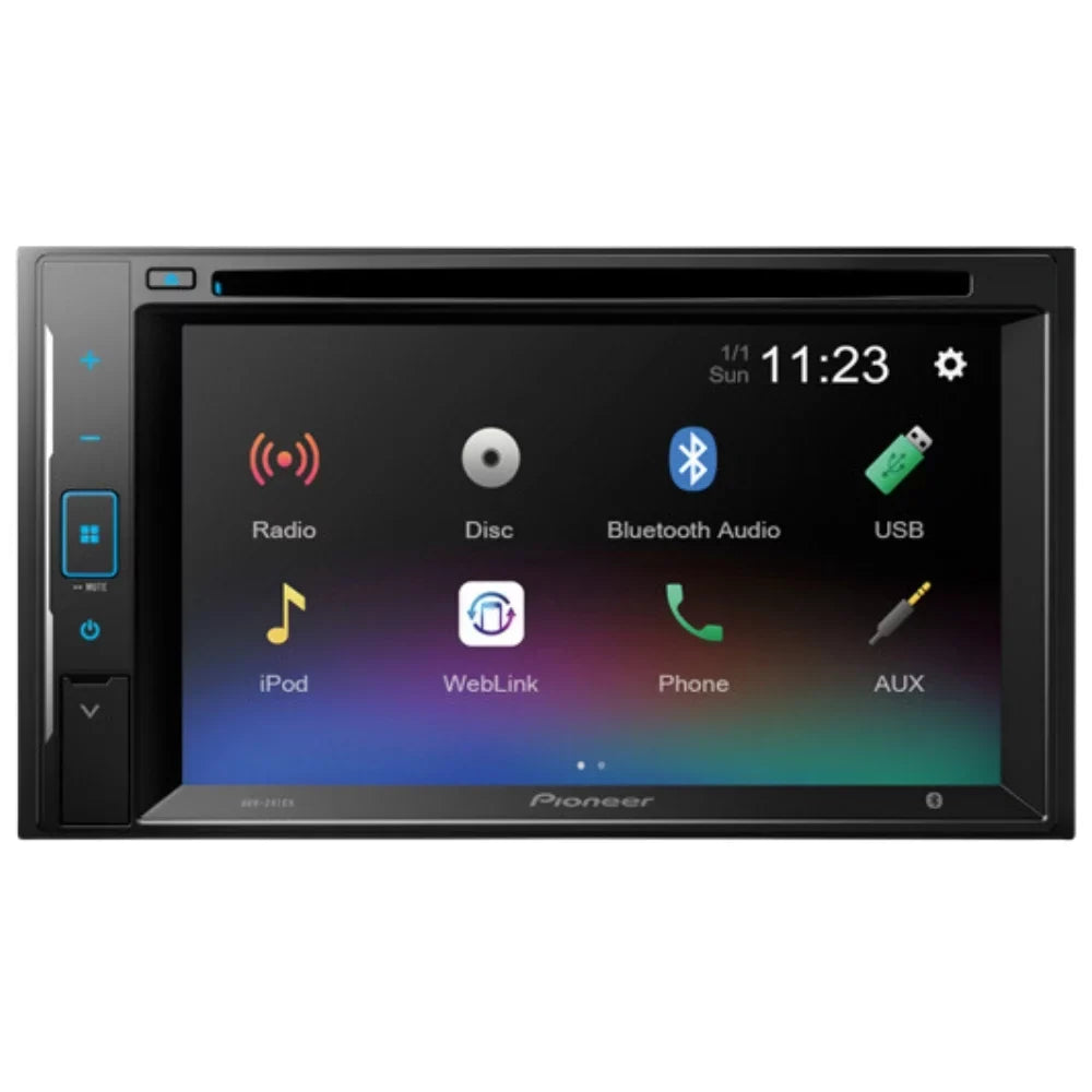 KIT4823 Bundle for 1994-1996 Oldsmobile Ninety-Eight W/ Pioneer AVH-241EX Double DIN Car Sizetereo with Bluetooth/Backup Camera/Install Kit/in-Dash DVD/CD AM/FM 6.2" Touchscreen Digital Media Receiver