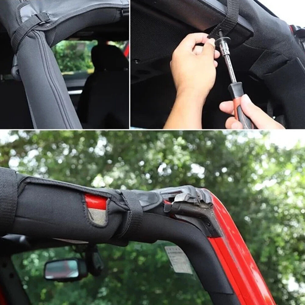 Paddsun Leather Top Sizeunshade Protection Jeep Wrangler JK JKU 07-18 NEW Ultimate Sizeun Protection Easy Installation