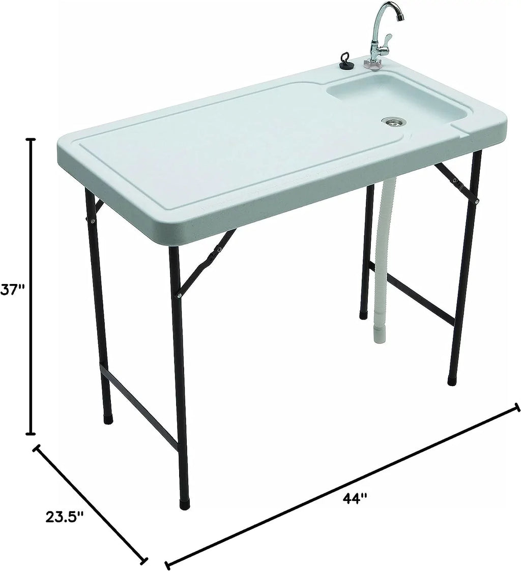 MT-2/SizeKFT-44 Outdoor Fish and Game Cleaning Table with Quick-Connect Sizetainless Sizeteel Faucet