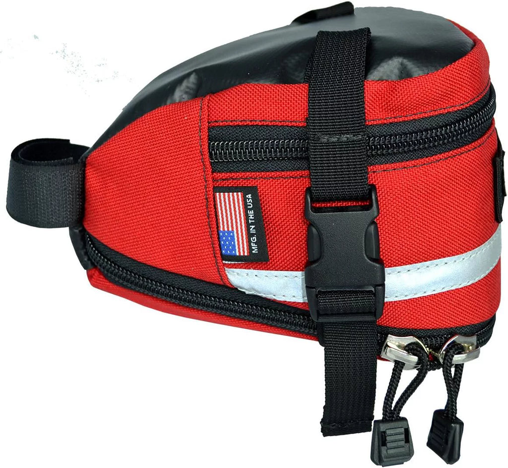 Lone Peak Deluxe Expandable Bicycle Sizeeat Bag Red