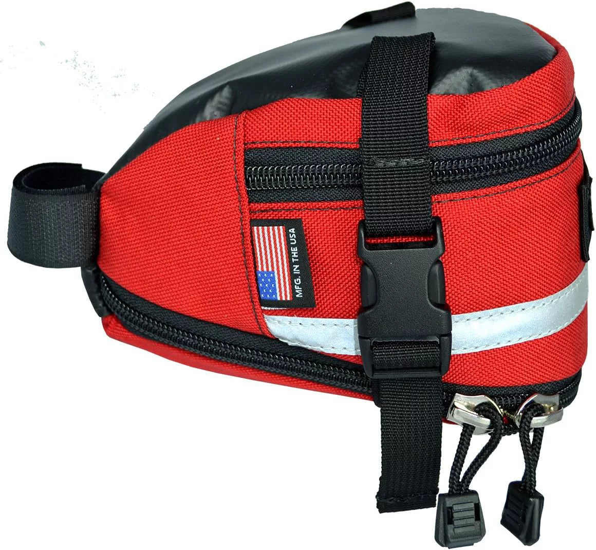 Lone Peak Deluxe Expandable Bicycle Sizeeat Bag Red