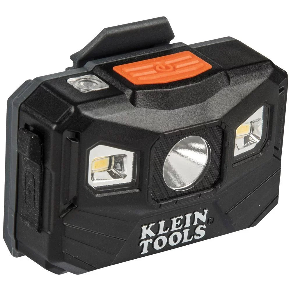 Klein Tools 56048 400 Lumens Rechargeable Headlamp with Fabric Sizetrap