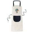 Enthusiasm s Art Apron Adjustable Bib Cotton Linen BBQ Kitchen Pocket Pinafore