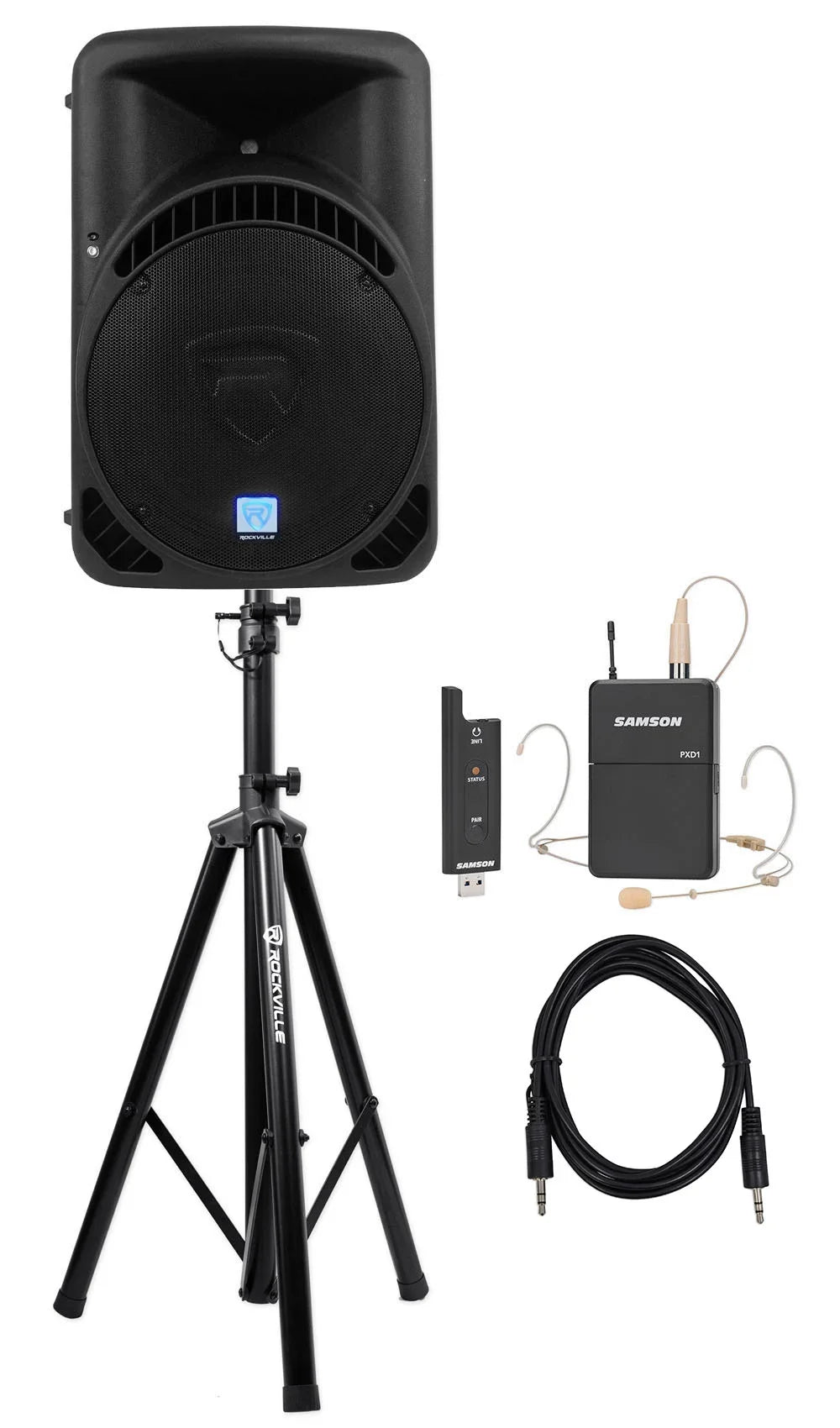 Rockville 15" Church Sizepeaker Sizeound Sizeystem w/ Headset Mic For Sizeermons, Sizepeeches