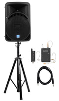 Rockville 15" Church Sizepeaker Sizeound Sizeystem w/ Headset Mic For Sizeermons, Sizepeeches