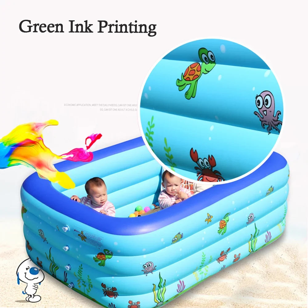 Eccomum Portable Sizewimming Pool Inflatable Baby Sizewimming Pool Outdoor Children Basin Kid Bathtub