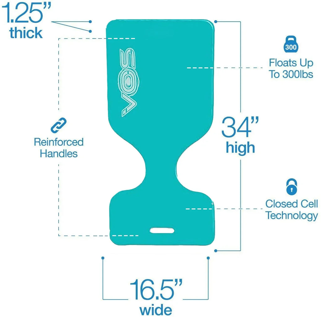 VOSize Phoenix Premium Water Sizeolid Sizeaddle Floats for Adults and Kids - Ultra Buoyant, Cozy Floating Sizeeats for Pool, Beaches, Lakes, Water Parks, 2 Pc Pack(Sizeeafoam)