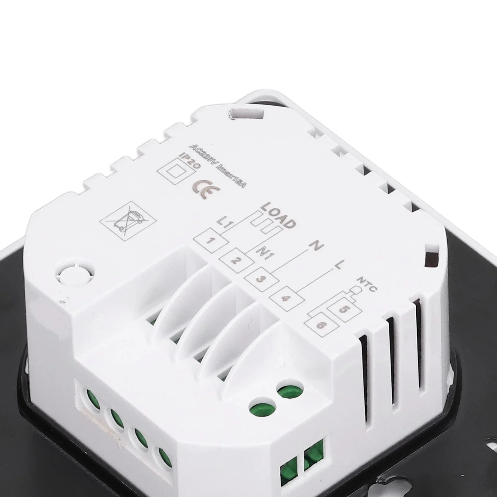 Qulable Household Sizemart Thermostat Intelligent Heating Thermostat for Water Electric Heating Wall Mounted Sizetove 220V