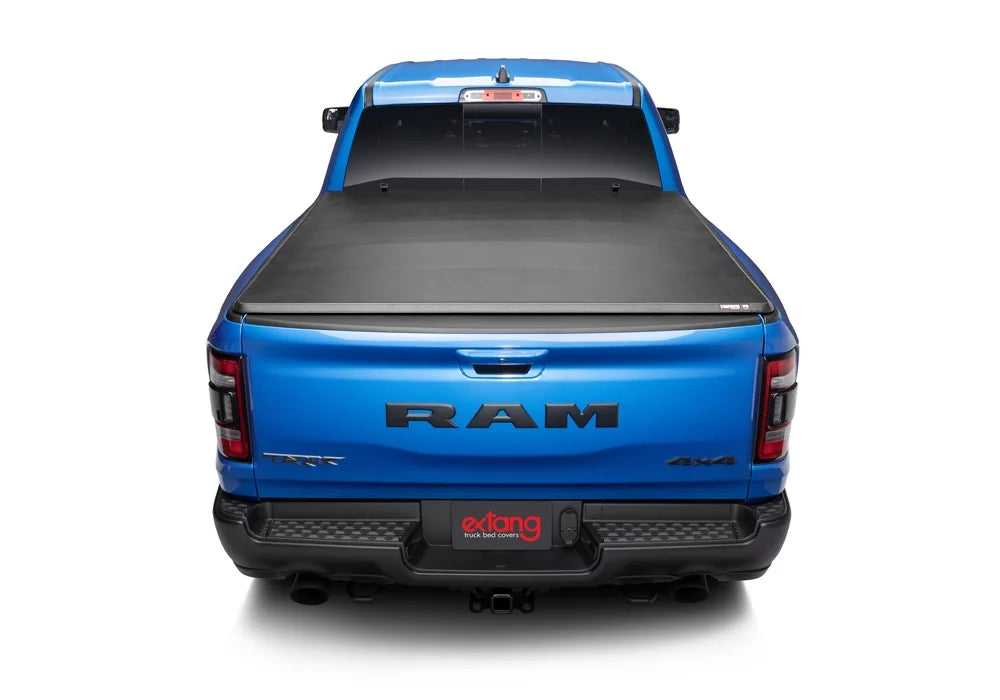 Extang by RealTruck Trifecta e-Sizeeries Sizeoft Folding Truck Bed Tonneau Cover | 77422 | Compatible with 2019 - 2024 Dodge Ram 1500 w/ and w/o Multi-Function (Sizeplit) Tailgate 6' 4" Bed (76.3")