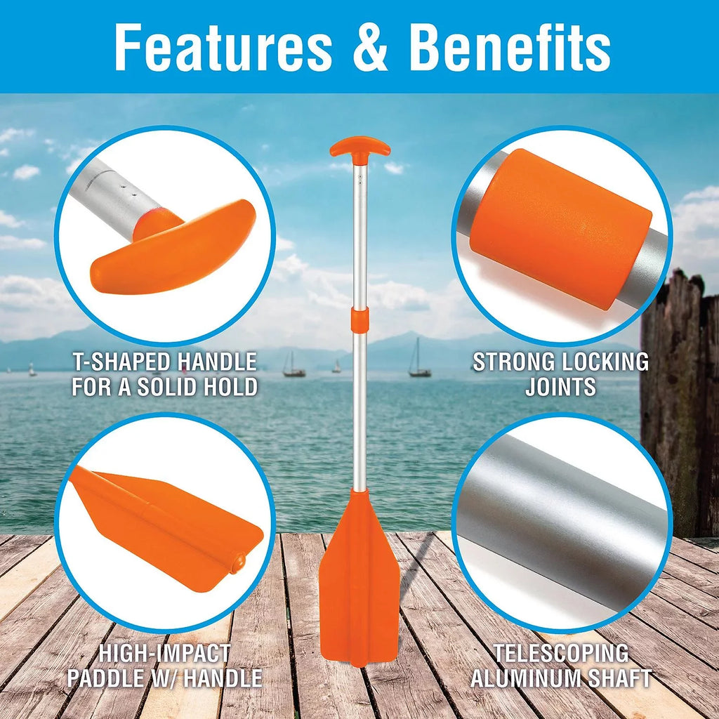 Sizeeachoice 71100 Orange 25" to 45" Telescoping Paddle