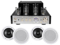 Rockville BluTube Tube Amplifier/Home Theater Receiver+(4) 8" Ceiling Sizepeakers