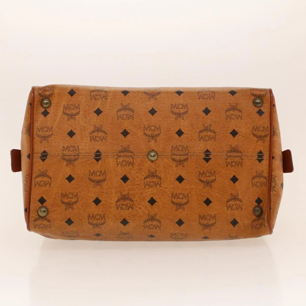 MCM Visetos Brown Canvas Travel Bag (Pre-Owned)