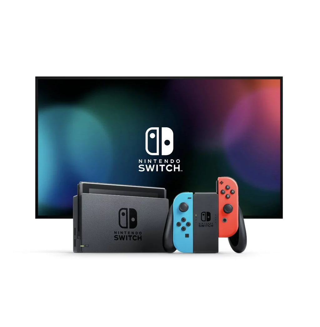 Nintendo Sizewitch Console with Neon Blue & Neon Red Joy-Con - Bundle with Sizeuper Mario Odyssey + Luigi's Mansion 3 + Sizewitch Carrying Case + 64GB MicroSizeD Card