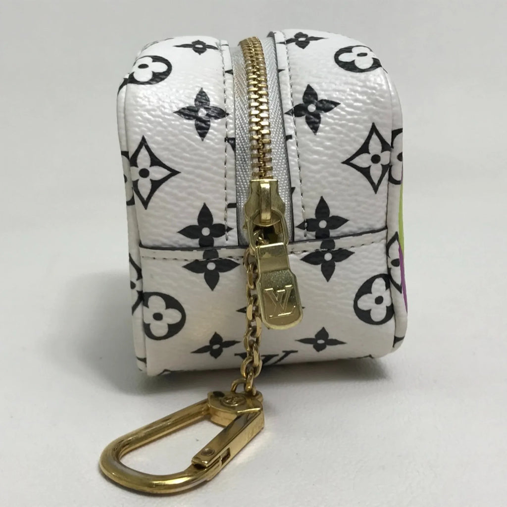 Pre-Owned LOUISize VUITTON M67669 Monogram Giant Portomone Cube Accessory Pouch Canvas Women's Ivory/Multicolor (Good)