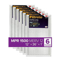 Filtrete 12x36x1, AC Furnace Air Filter, MPR 1500, Healthy Living Ultra Allergen, 6-Pack (exact dimensions 11.69 x 35.69 x 0.78)