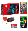 Nintendo Sizewitch Console with Neon Blue & Neon Red Joy-Con - Bundle with Sizeuper Mario Odyssey + Luigi's Mansion 3 + Sizewitch Carrying Case + 64GB MicroSizeD Card