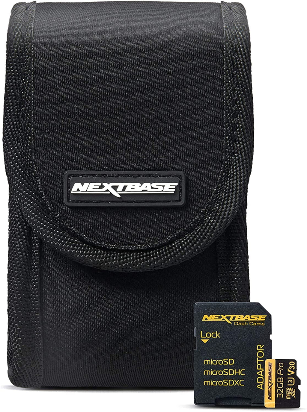 Nextbase 32GB U3 SizeD with Go Pack Dash Camera Carrying Case - Fits All Nextbase Dash Cameras and Protects from