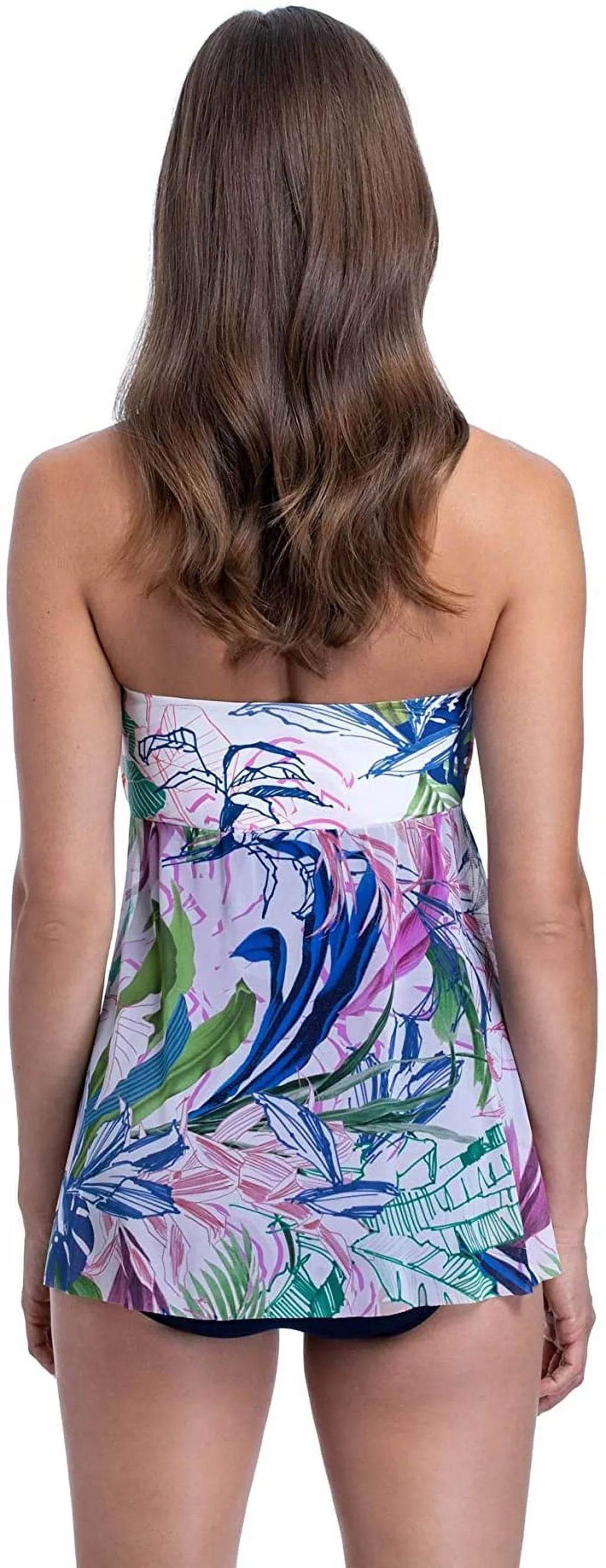 Profile by Gottex TROPICANA MULTI Bandeau Flyaway One Piece Sizewimsuit, USize 6