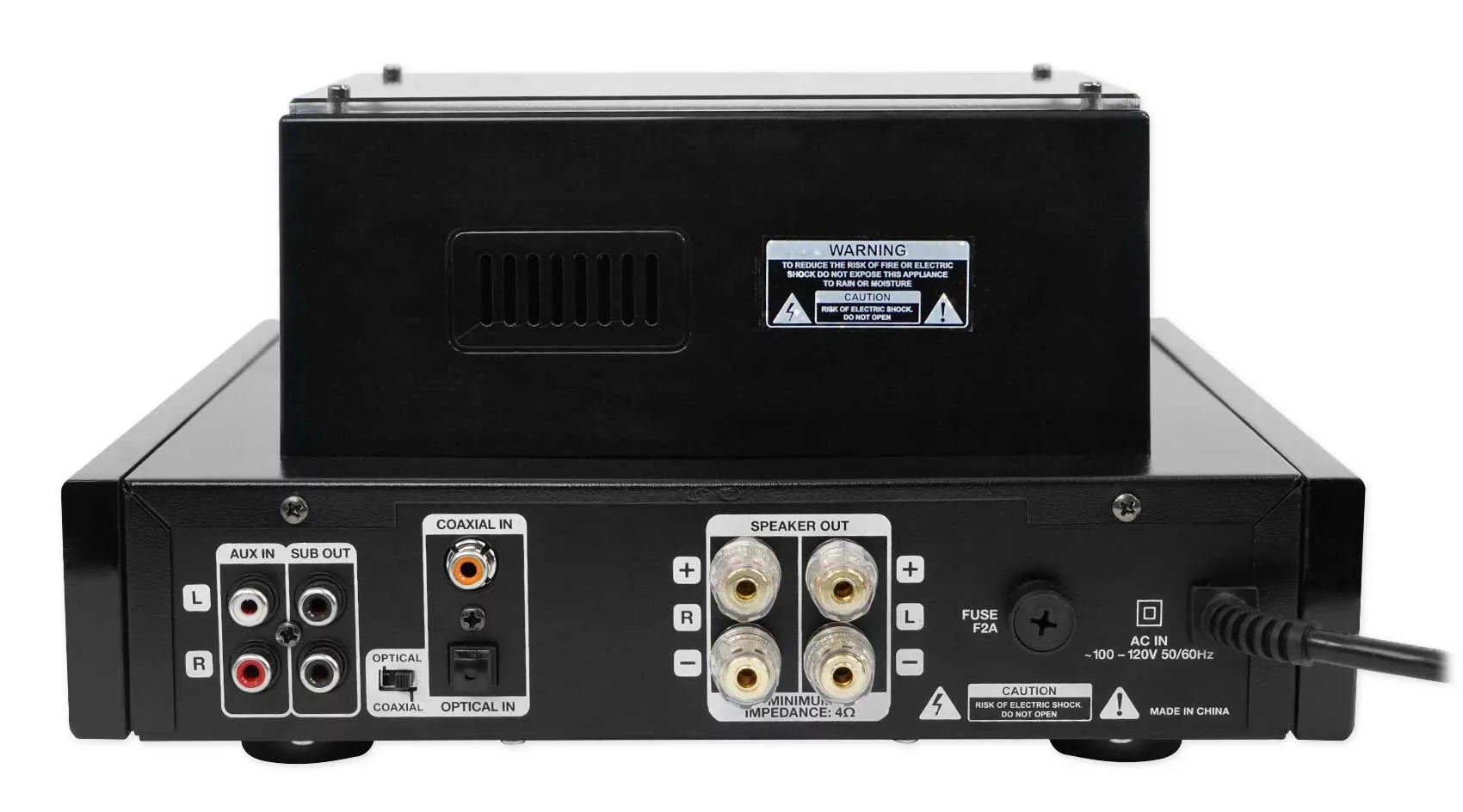 Rockville LED Tube Amp/Home Theater Receiver+(8) 6.5" Ivory Ceiling Sizepeakers