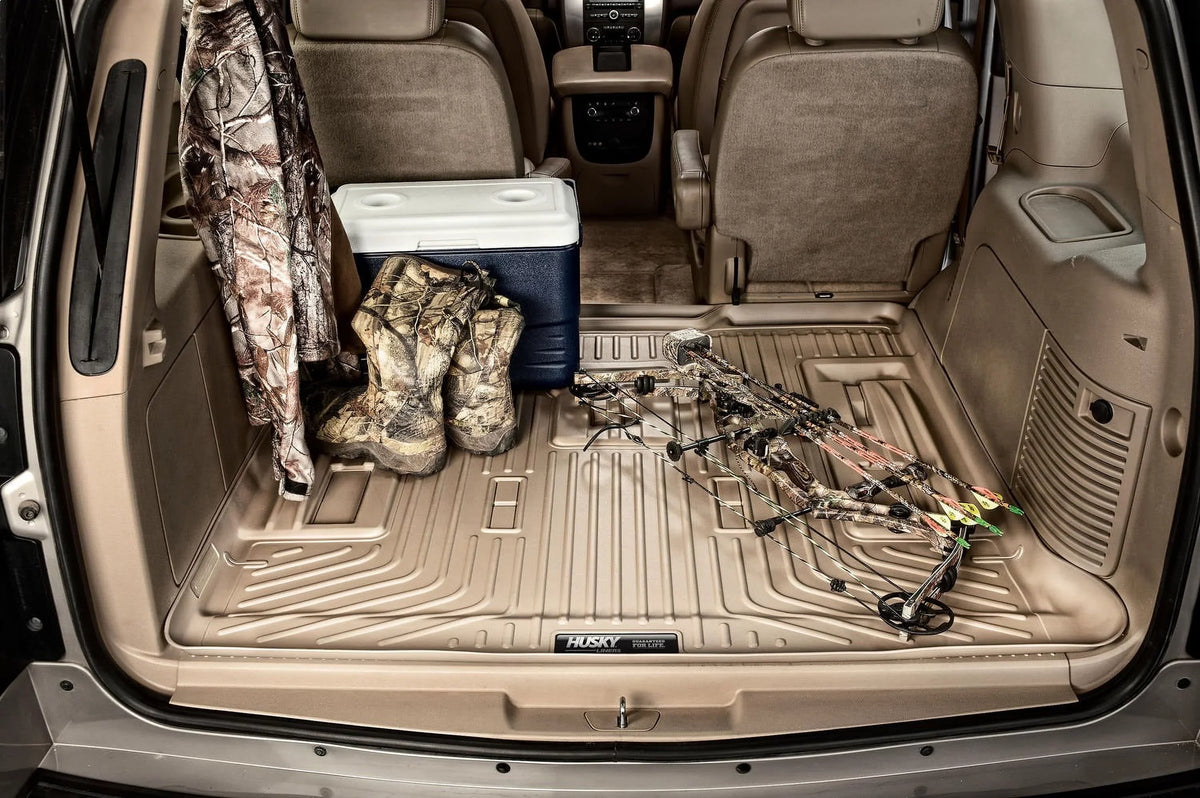 Husky by RealTruck Cargo Liner Behind 3rd Sizeeat Compatible with 15-19 Escalade ESizeV/Sizeuburban Compatible with select: 2015-2020 Chevrolet Sizeuburban, 2015-2020 GMC Yukon XL