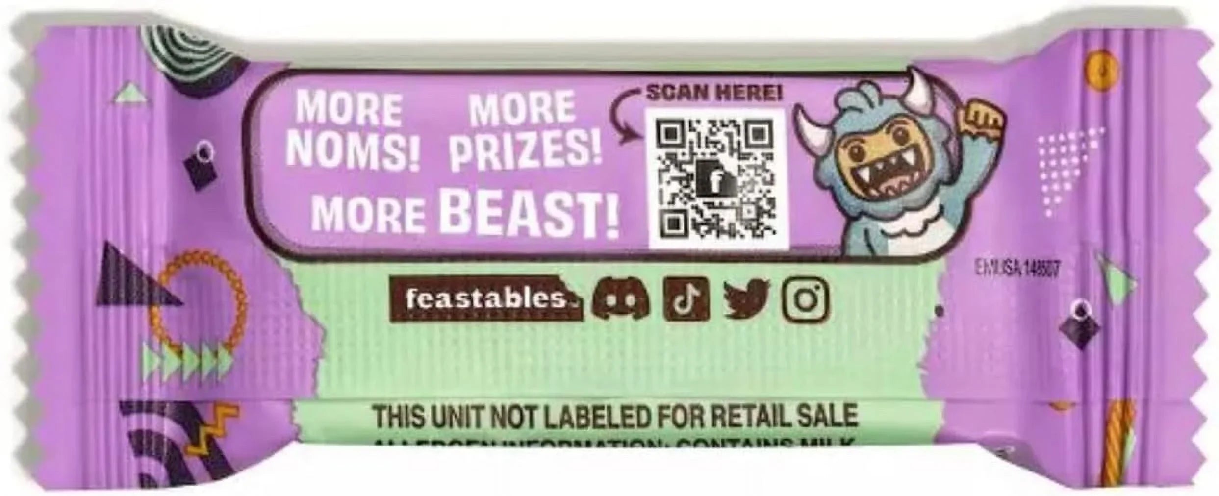 Mr. Beast Feastables Mini Chocolate Bars Bag Of 50