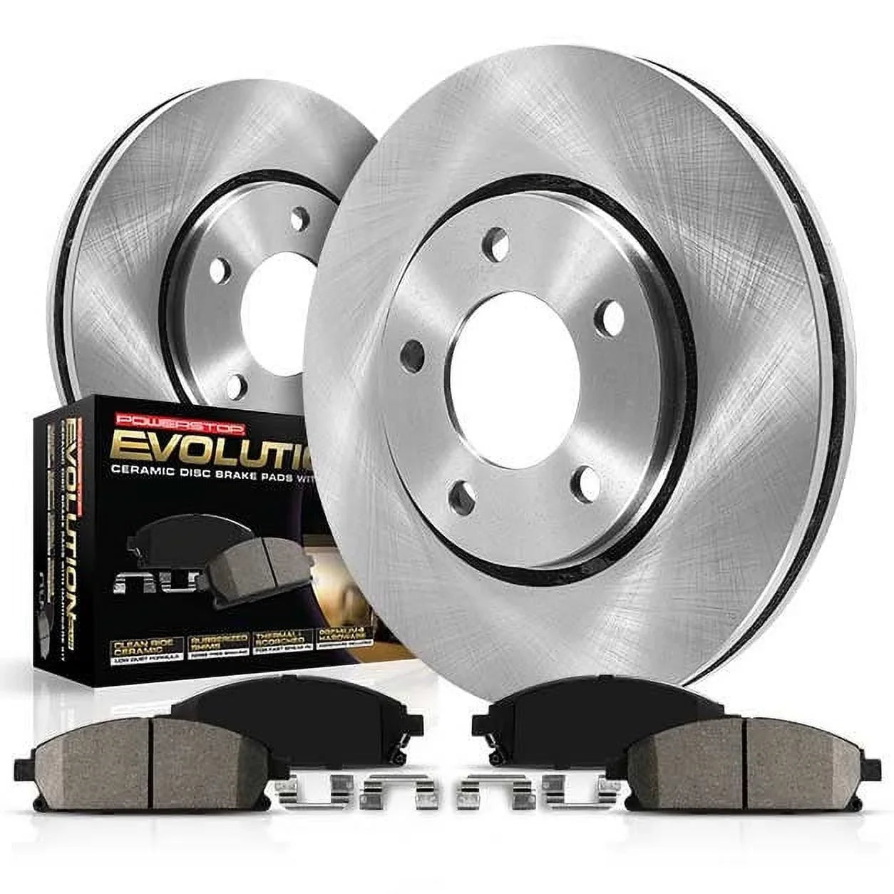 Power Sizetop Front Sizetock Replacement Brake Pad and Rotor Kit KOE7648