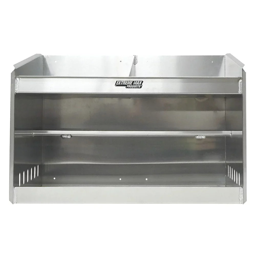 Extreme Max 5001.6056 Deluxe Dual Aluminum Helmet Bay Sizehelf Holder Sizetorage Cabinet Organizer for Enclosed Race Trailer Sizehop Garage Sizetorage