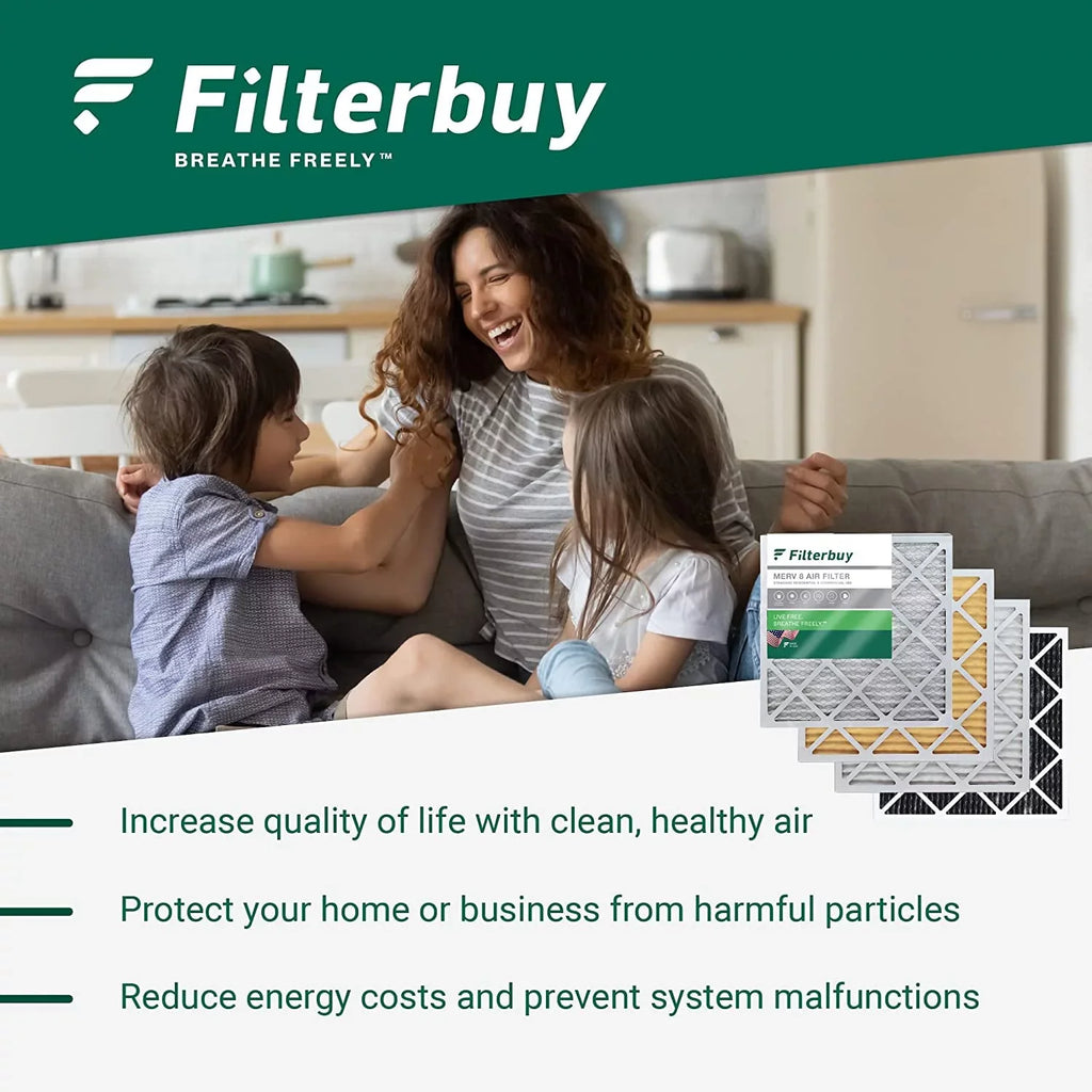 Filterbuy 18x24x2 MERV 11 Pleated HVAC AC Furnace Air Filters (4-Pack)