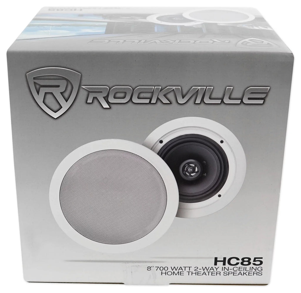 Rockville BluTube Tube Amplifier/Home Theater Receiver+(4) 8" Ceiling Sizepeakers