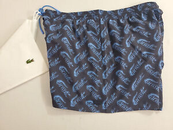 new Lacoste men swimwear trunks short MH5635 51 F65 324209 navy quick dry XL $90