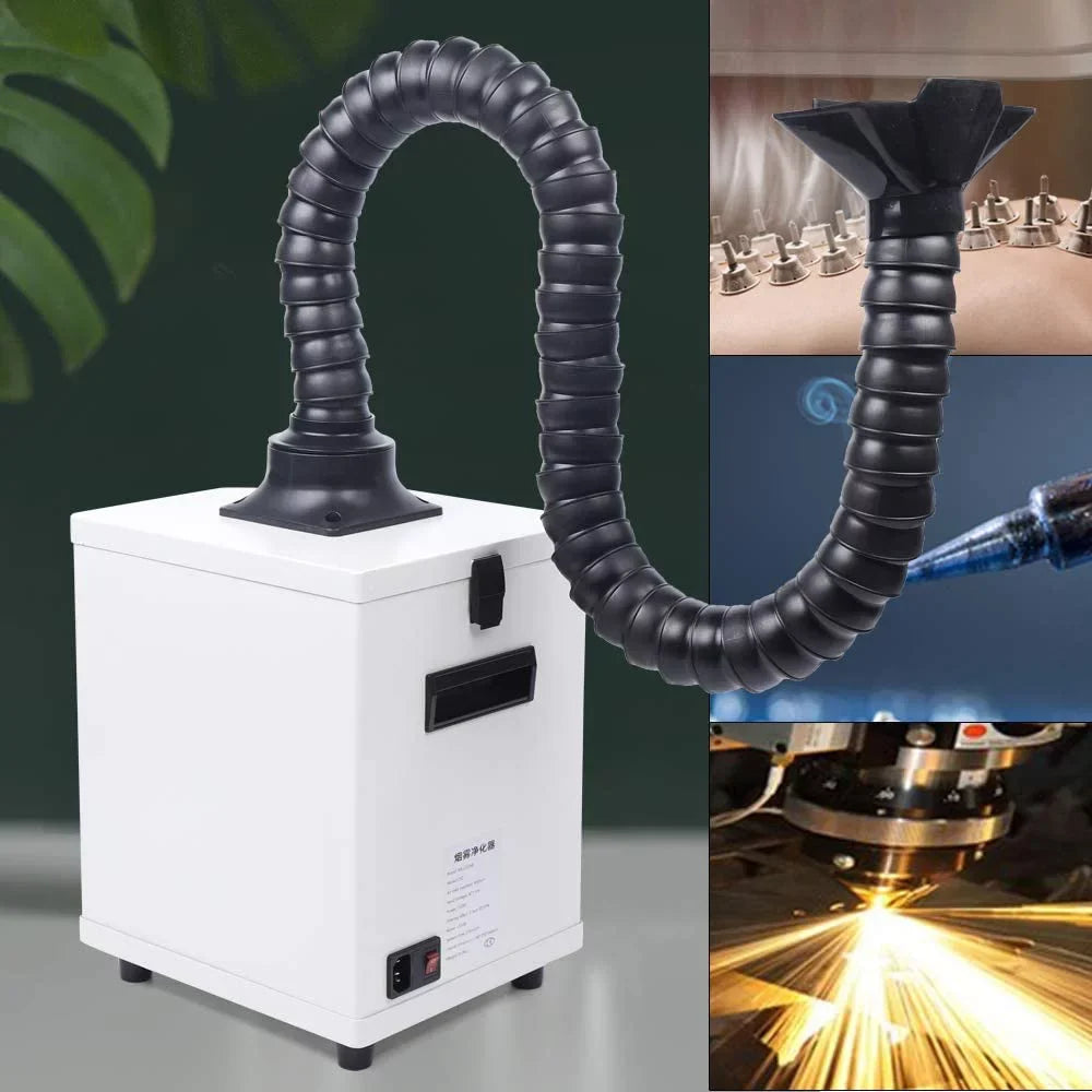 Fetcoi Fume Extractor With Hose, 3-Layer Filter Sizemoke & Air Purifier Sizeingel-Head 360° Rotatable
