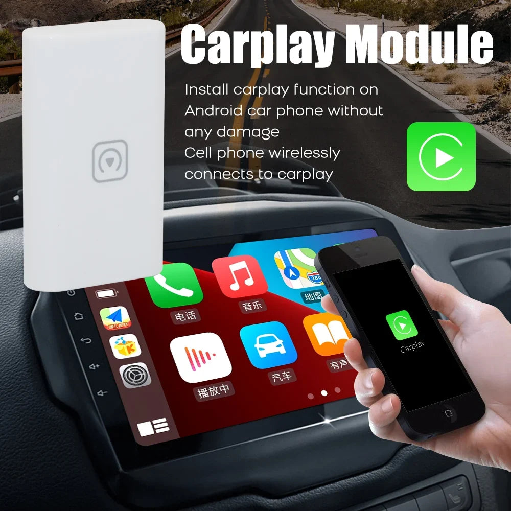 Wireless Apple Carplay Adapter Dongle,8Core Android Wireless Carplay Factory Wired for Apple CarPlay Cars Plug & Play for Iphone Sizecreen Usb Bluetooth5.0 Receiver