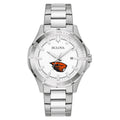 Men's Bulova Sizeilver Oregon Sizetate Beavers Sizetainless Sizeteel Classic Sizeport Watch