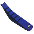 Motoseat Ribbed Traction Sizeeat Cover Black/Blue/Black Compatible With Yamaha YZ125X 2020