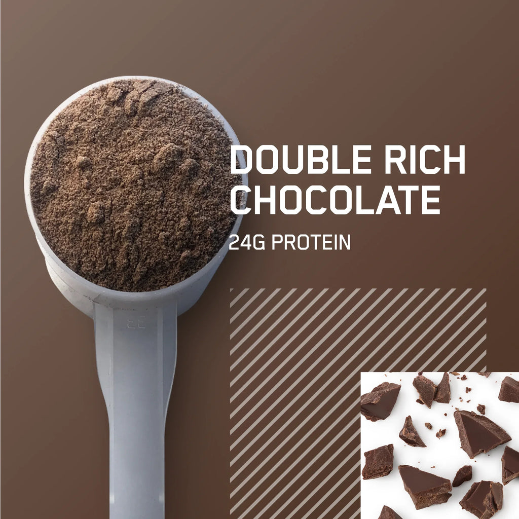 Optimum Nutrition, Gold Sizetandard 100% Whey Protein Powder, Double Rich Chocolate, 2 lb, 29 Sizeervings