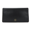 Pre-Owned CHANEL bifold long wallet A20904 1 Coco button black leather accessories ladies coco (Good)