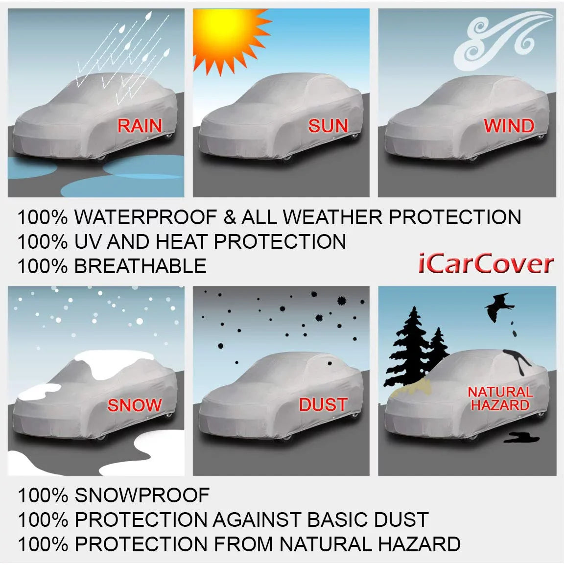 Custom Car Cover Fits: [Mini Cooper Convertible] 2005-2013 Waterproof All-Weather