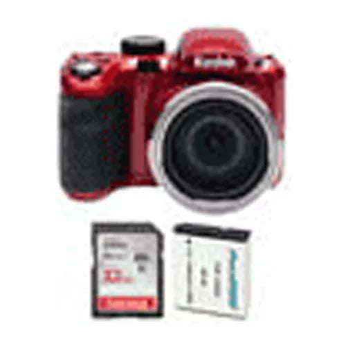 Kodak PIXPRO AZ425 Astro Zoom Camera (Red) with 32GB Card and Battery