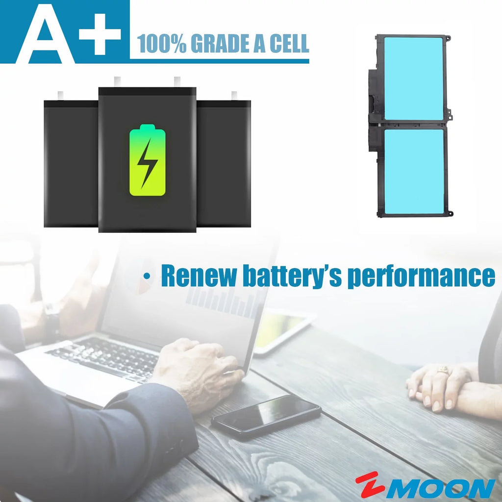 MXV9V Laptop Battery for Dell Latitude 5300 5310 7300 7400 Inspiron 7300 7306 2 in 1 Black, P96G P97G P99G P100G