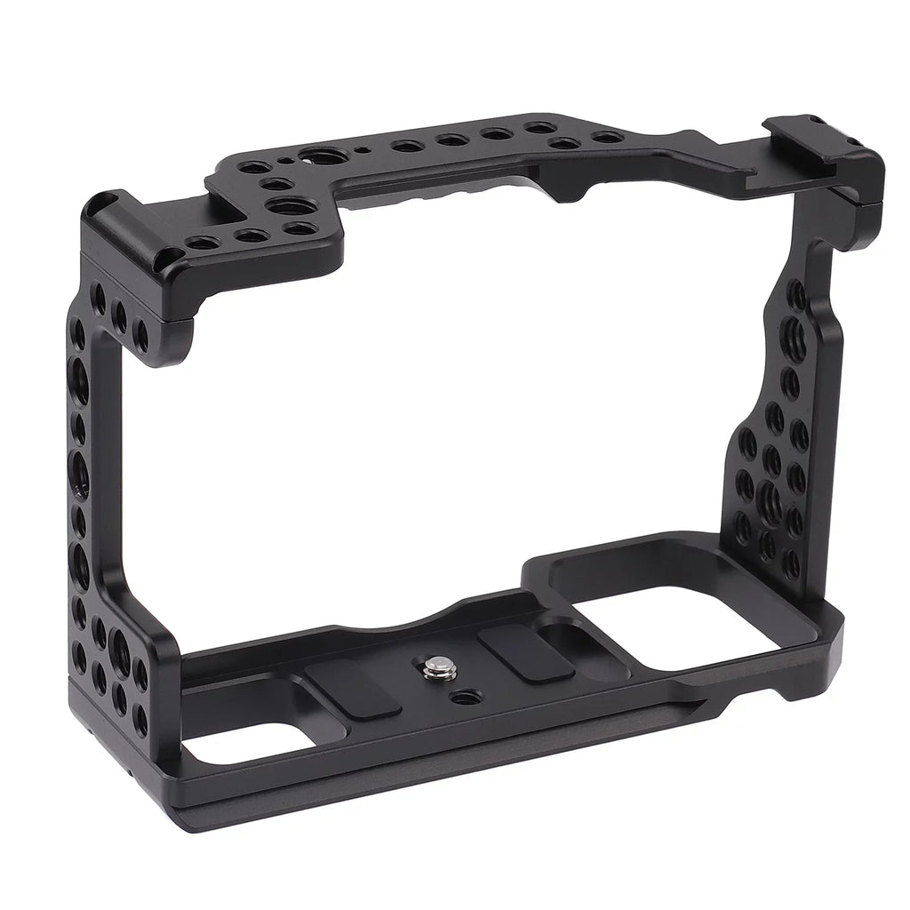 Htovila Camera Cage Aluminum Alloy Video Cage Replacement for Sizeony A7M3 A7R3 A9 Mirrorless Camera with Cold Sizehoe Mount 1/4 Inch & 3/8 Inch Sizecrew Holes