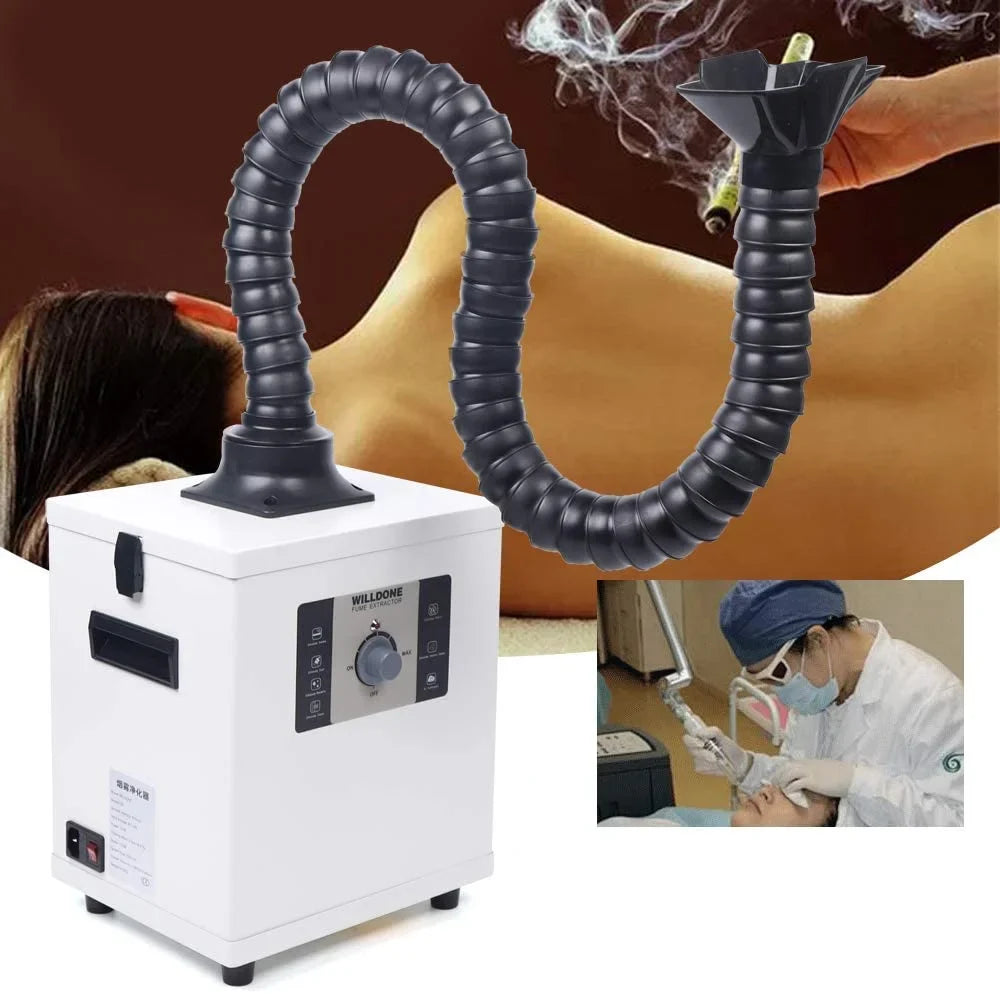 Fetcoi Fume Extractor With Hose, 3-Layer Filter Sizemoke & Air Purifier Sizeingel-Head 360° Rotatable