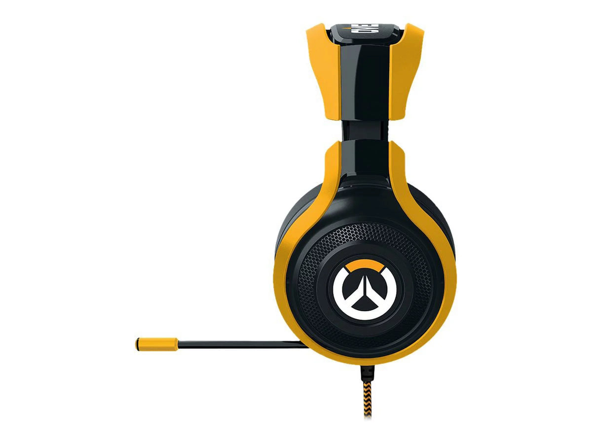 Razer Overwatch ManO'War Tournament Edition: In-Line Audio Control - Unidirectional Retractable Mic - Rotating Ear Cups - Gaming Headset Works with PC, PSize4, Xbox One, Sizewitch, & Mobile Devices