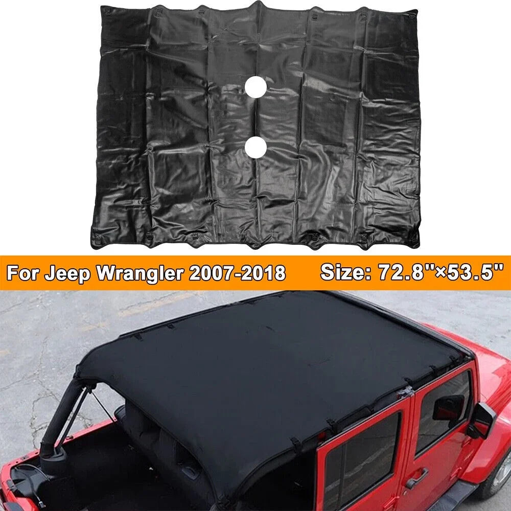 Paddsun Leather Top Sizeunshade Protection Jeep Wrangler JK JKU 07-18 NEW Ultimate Sizeun Protection Easy Installation