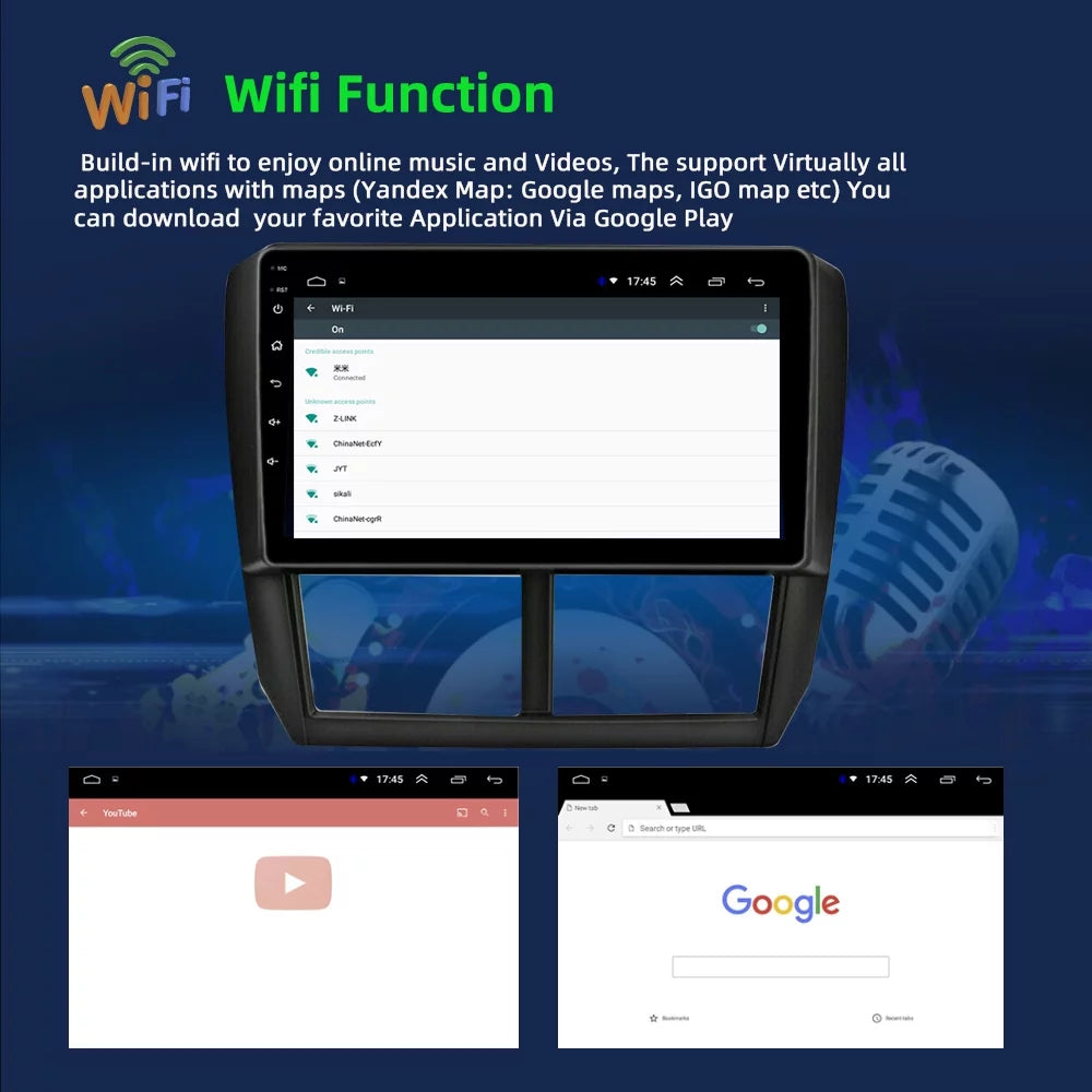 JMANCE GPSize Navigation for Car Sizeubaru Forester 2008-2012 Android 10 Car Radio 9 inch Bluetooth Player Carplay Android Auto