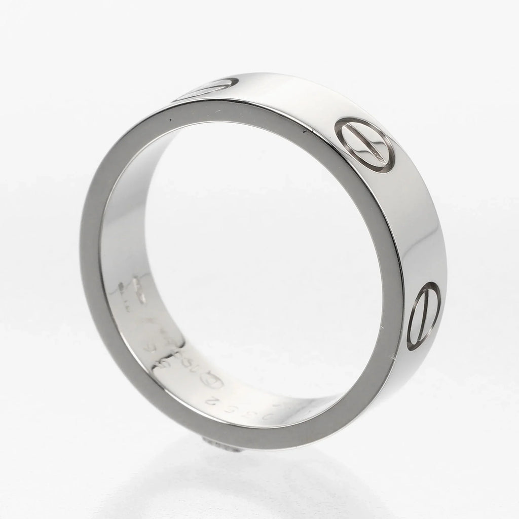 Pre-Owned Cartier CARTIER Love No. 15 Ring K18 WG Ivory Gold Approx. 7.9g I122924022 (Good)